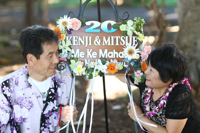 結婚20周年をフルオーダーのサインボードでお祝い